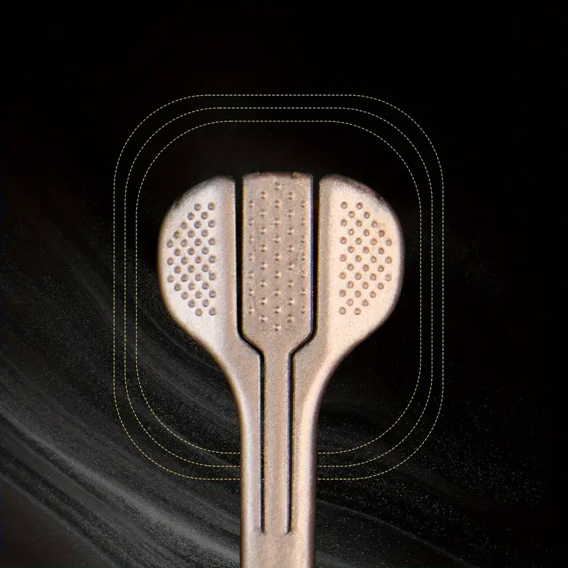 مسواک سهطرفه بزرگسالان با برس نرم و تمیزکننده بین دندانی, پاکسازی کامل دندانها