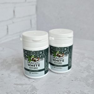 پودر سفیدکننده دندان Magic White با طعم نارگیل و نعناع