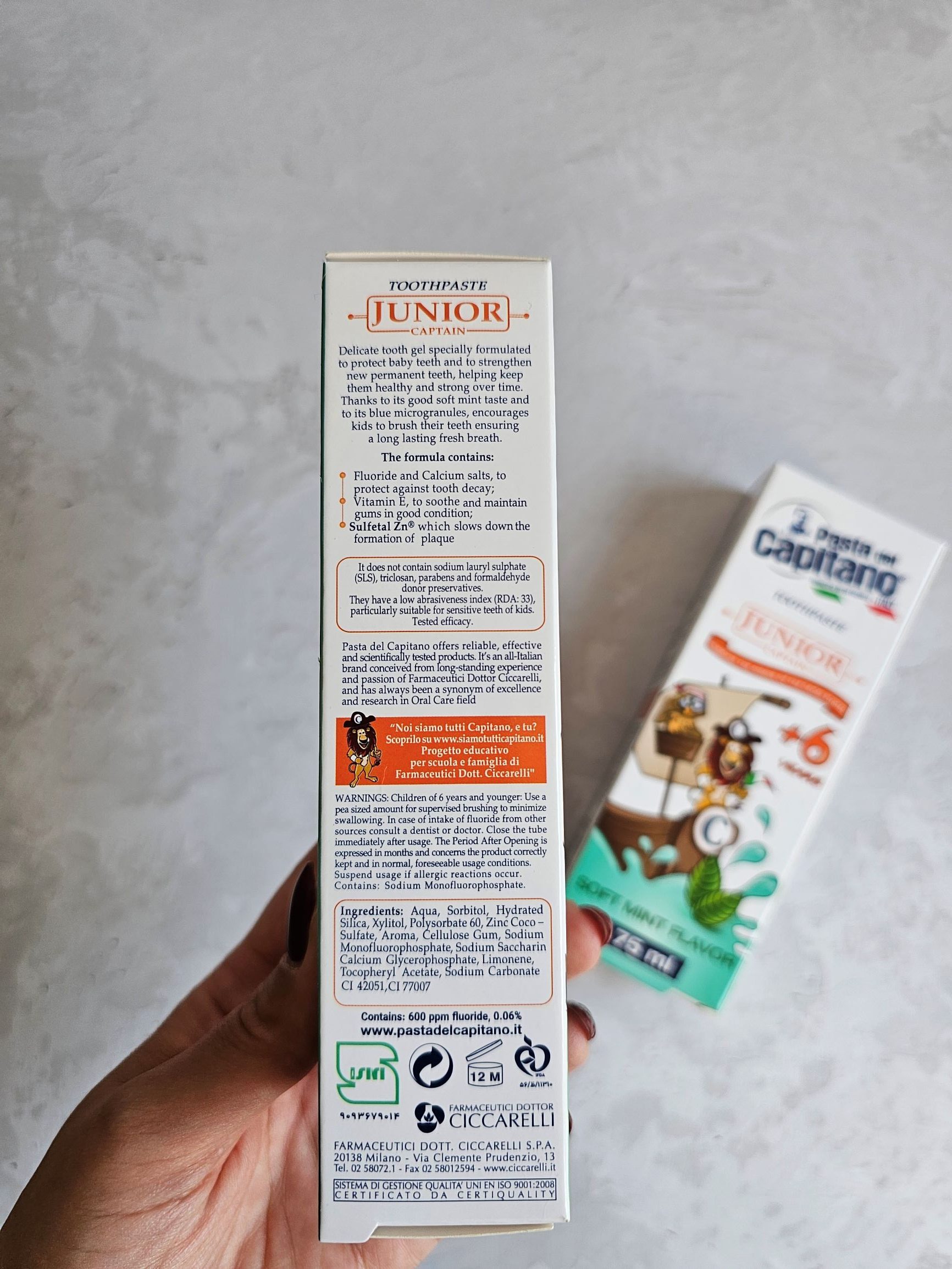 خمیردندان کودک پاستا دل کاپیتانو Pasta del Capitano Junior